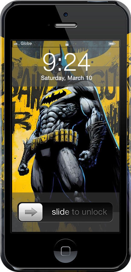 3D пластиковий глянцевий чехол Бетмен для Apple iPhone 5 - 6290c-18 изображение 