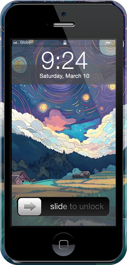 3D пластиковий глянцевий чехол Креативний арт для Apple iPhone 5s - 6322c-21 изображение 