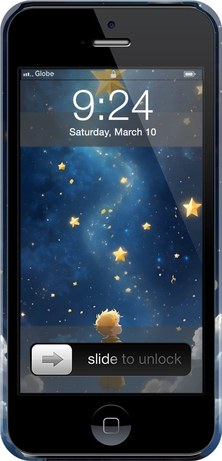 3D пластиковий матовий чехол Маленький принц для Apple iPhone 5 - 6326m-18 изображение 