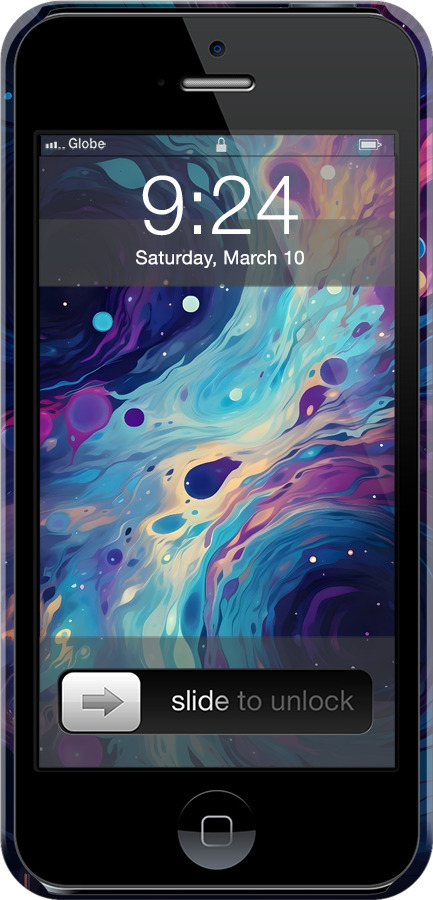 3D пластиковий матовий чехол Арт акварель для Apple iPhone 5 - 6329m-18 изображение 