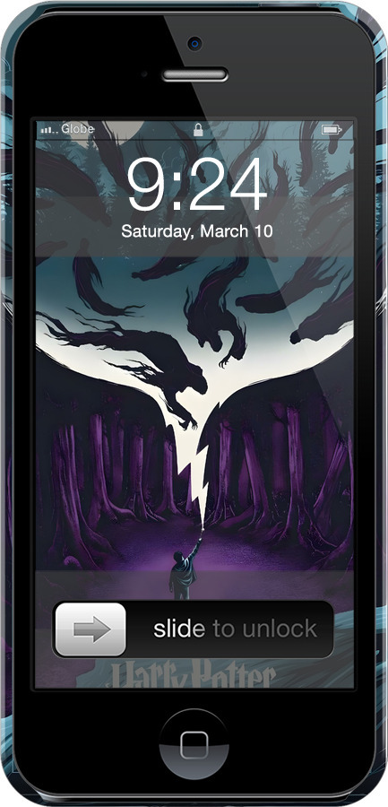 3D пластиковий матовий чехол Гаррі Поттер 2 для Apple iPhone 5 - 6337m-18 изображение 