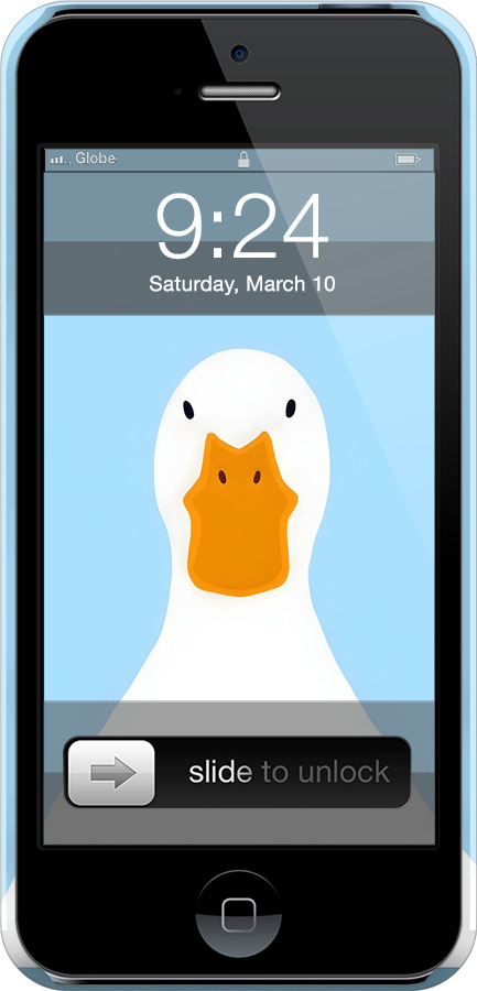 3D пластиковый глянцевый чехол Гусь для Apple iPhone 5 - 6350c-18 изображение 
