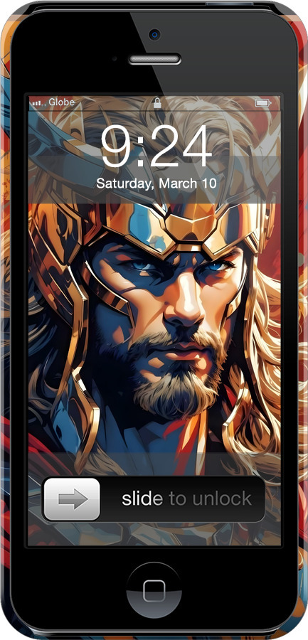 3D пластиковый матовый чехол Тор для Apple iPhone 5 - 6384m-18 изображение 
