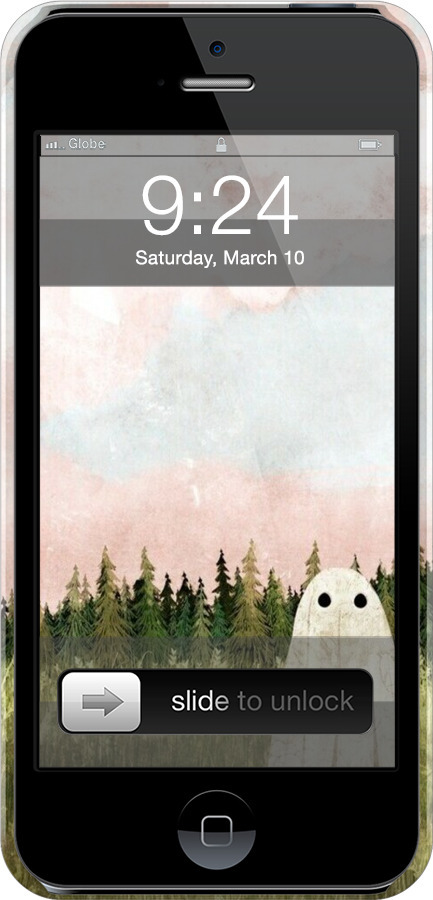 3D пластиковий матовий чехол Привид для Apple iPhone 5s - 6401m-21 изображение 