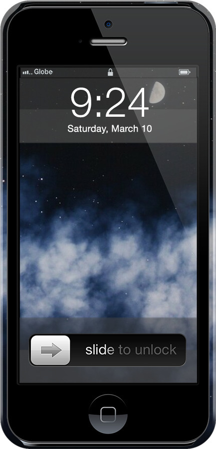 3D пластиковий матовий чехол Нічне небо для Apple iPhone 5s - 6450m-21 изображение 