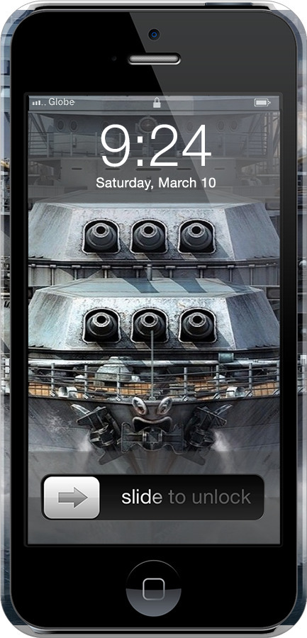 3D пластиковый матовый чехол Линкор, world of tanks, wargaming, военный корабль для Apple iPhone 5s - 6453m-21 изображение 