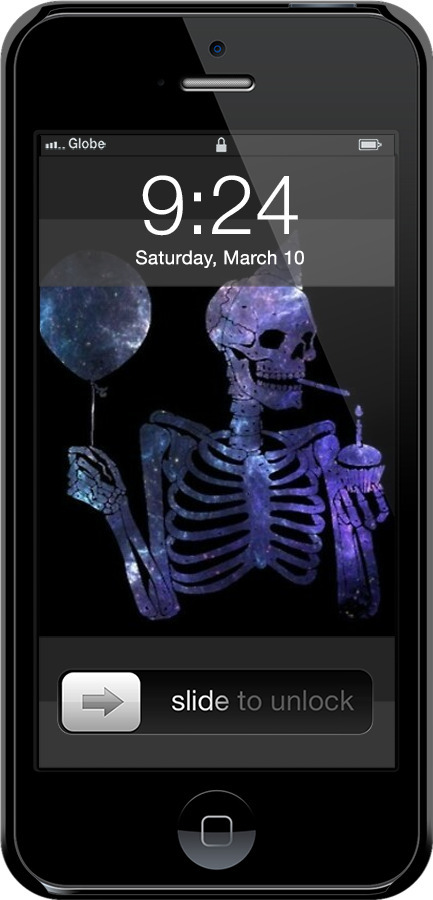 3D пластиковый глянцевый чехол Скелетное искусство для Apple iPhone 5 - 6536c-18 изображение 