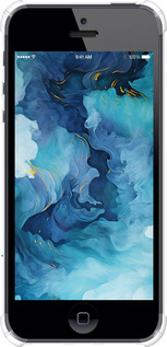 Силикон с усиленными углами чехол Акварель для Apple iPhone 5 - 6320sp-18 изображение 