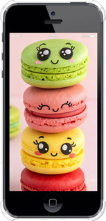 Силикон с усиленными углами чехол Печенье для Apple iPhone 5 - 6693sp-18 изображение 