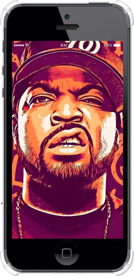 Силикон с усиленными углами чехол Айс кюб для Apple iPhone 5 - 6367sp-18 изображение 