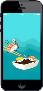2D пластиковый чехол Суши для Apple iPhone SE - 6354t-214 изображение 