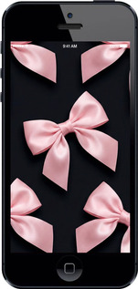 2D пластиковый чехол Coquette Ribbons Dark Coquette для Apple iPhone 5 - 6767t-18 изображение 