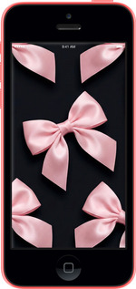 2D пластиковый чехол Coquette Ribbons Dark Coquette для Apple iPhone 5c - 6767t-23 изображение 