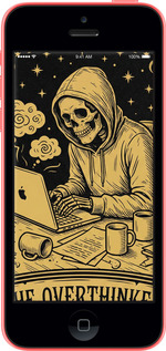 2D пластиковый чехол The Overthinker для Apple iPhone 5c - 6774t-23 изображение 