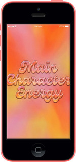 2D пластиковый чехол Aura Gradient Main Character Energy Aesthetic Y2K для Apple iPhone 5c - 6783t-23 изображение 