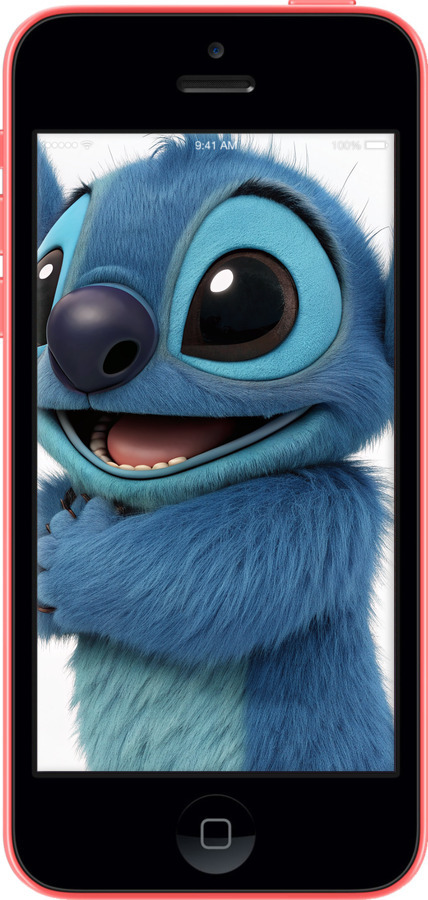 2D пластиковый чехол Стич 1 для Apple iPhone 5c - 6686t-23 изображение 