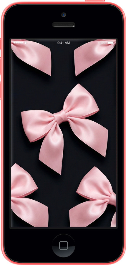 2D пластиковый чехол Coquette Ribbons Dark Coquette для Apple iPhone 5c - 6767t-23 изображение 