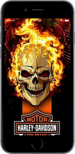TPU чехол Харлей девидсон для Apple iPhone 6 Plus - 6370b-48 изображение 