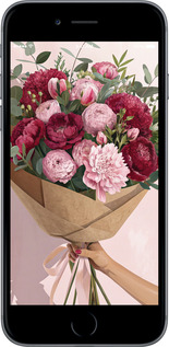 TPU чехол Пионы 1 для Apple iPhone 6 Plus - 6705b-48 изображение 