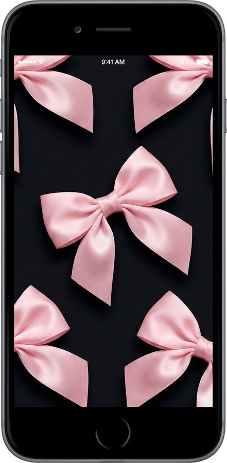 TPU чехол Coquette Ribbons Dark Coquette для Apple iPhone 6s Plus - 6767b-91 изображение 