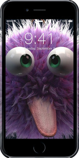 3D пластиковый матовый чехол Пушистик для Apple iPhone 6s Plus - 6017m-91 изображение 