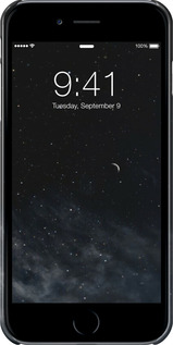 3D пластиковий матовий чехол Нічне небо для Apple iPhone 6s Plus - 6451m-91 изображение 