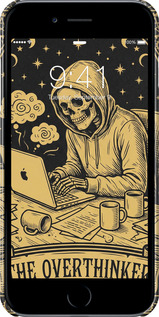 3D пластиковий матовий чехол The Overthinker для Apple iPhone 6 Plus - 6774m-48 изображение 