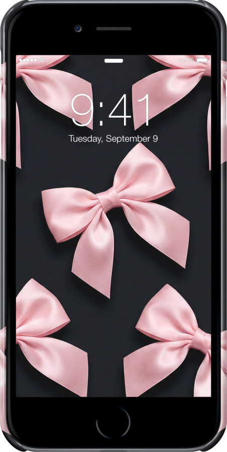 3D пластиковый глянцевый чехол Coquette Ribbons Dark Coquette для Apple iPhone 6s Plus - 6767c-91 изображение 