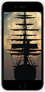 Силіконовий протиударний с посиленими кутами чехол Корабель для Apple iPhone 6 Plus - 5998sp-48 изображение 