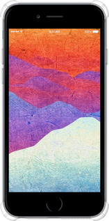 Силикон с усиленными углами чехол Горный закат для Apple iPhone 6 Plus - 6479sp-48 изображение 