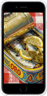 Силіконовий протиударний с посиленими кутами чехол Vintage Sardine Tin Phone для Apple iPhone 6s Plus - 6772sp-91 изображение 