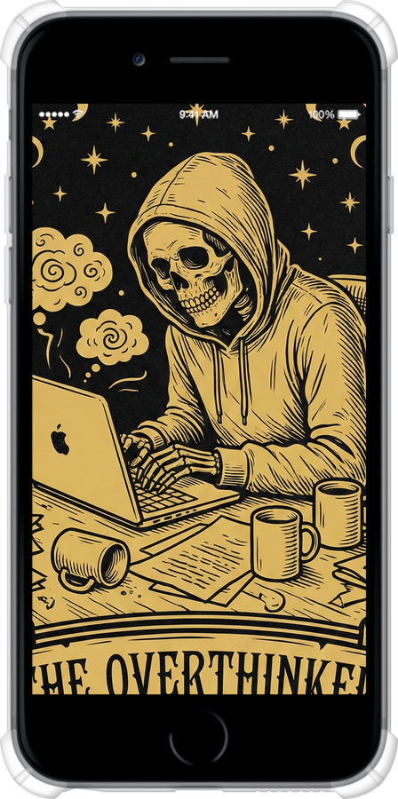 Силіконовий протиударний с посиленими кутами чехол The Overthinker для Apple iPhone 6s Plus - 6774sp-91 изображение 