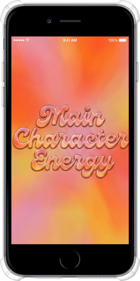 Силикон с усиленными углами чехол Aura Gradient Main Character Energy Aesthetic Y2K для Apple iPhone 6s Plus - 6783sp-91 изображение 