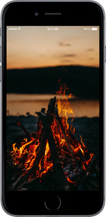 2D пластиковий чехол Вогонь для Apple iPhone 6 Plus - 6021t-48 изображение 