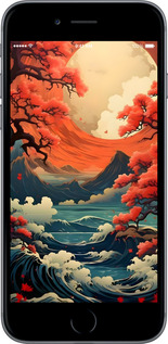 2D пластиковий чехол Природа Японії для Apple iPhone 6 Plus - 6327t-48 изображение 