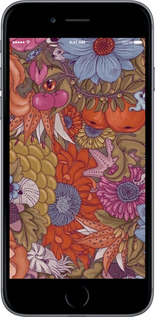 2D пластиковий чехол Абстрактні  квіти для Apple iPhone 6 Plus - 6526t-48 изображение 