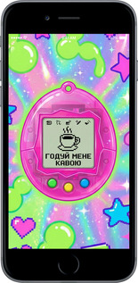2D пластиковый чехол Y2K Aesthetic Retro Pet: Годуй мене кавою для Apple iPhone 6s Plus - 6784t-91 изображение 