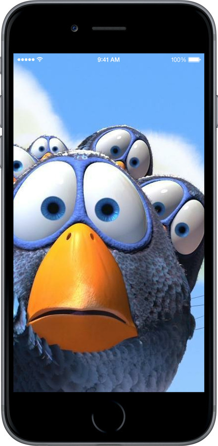 2D пластиковый чехол Angry Birds для Apple iPhone 6s Plus - 6008t-91 изображение 