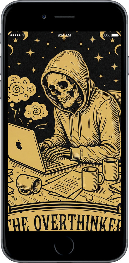 2D пластиковый чехол The Overthinker для Apple iPhone 6s Plus - 6774t-91 изображение 