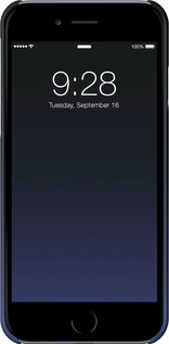 3D пластиковий глянцевий чехол Градієнт у темно-синьому стилі для Apple iPhone 6 - 6542c-45 изображение 