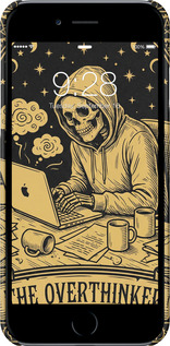 3D пластиковий матовий чехол The Overthinker для Apple iPhone 6s - 6774m-90 изображение 