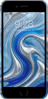 3D пластиковый матовый чехол Liquid Chrome для Apple iPhone 6s - 6781m-90 изображение 