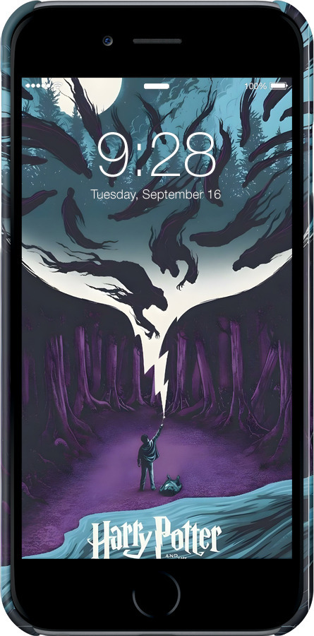 3D пластиковый матовый чехол Гарри Поттер 2 для Apple iPhone 6s - 6337m-90 изображение 