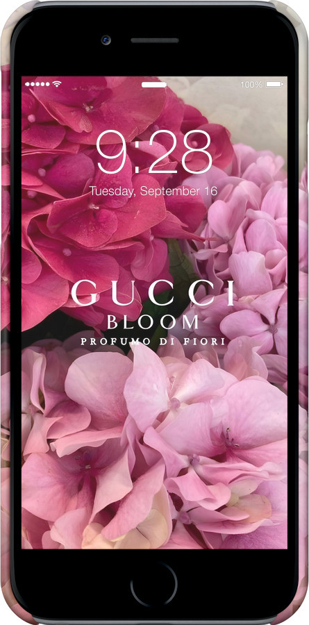 3D пластиковый глянцевый чехол Гучи для Apple iPhone 6s - 6341c-90 изображение 
