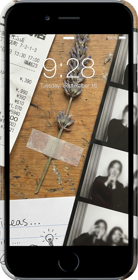 3D пластиковый матовый чехол Aesthetic Scrapbook Collage для Apple iPhone 6 - 6773m-45 изображение 