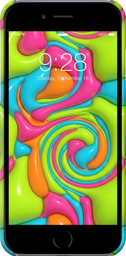 3D пластиковий матовий чехол Y2K Jelly Dream для Apple iPhone 6s - 6780m-90 изображение 