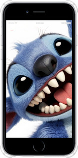 Силикон с усиленными углами чехол Стич для Apple iPhone 6 - 6684sp-45 изображение 