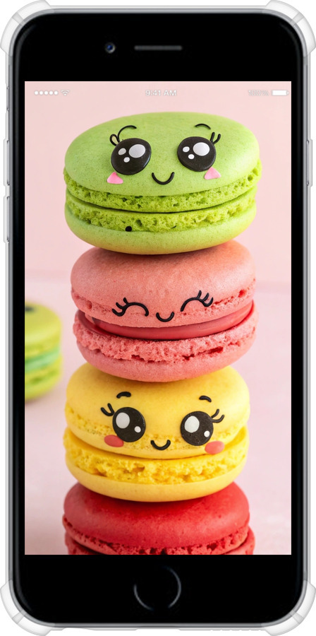 Силикон с усиленными углами чехол Печенье для Apple iPhone 6s - 6693sp-90 изображение 