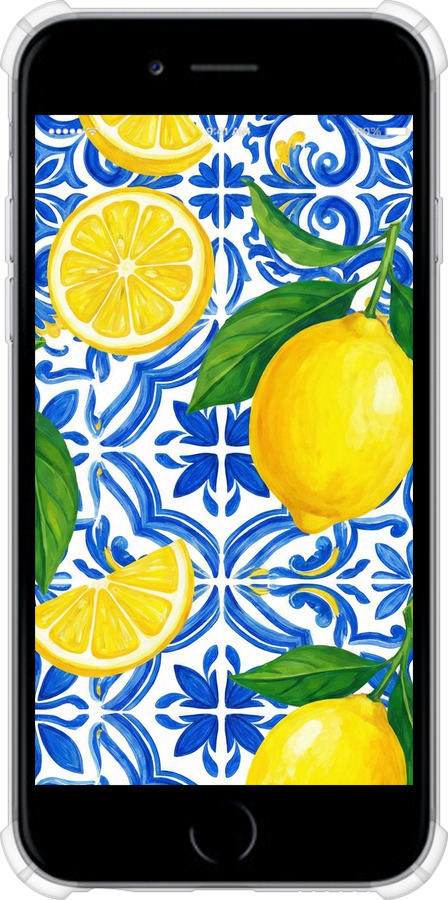 Силіконовий протиударний с посиленими кутами чехол Grocery Girl Italian Summer для Apple iPhone 6s - 6766sp-90 изображение 