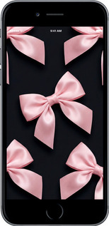 2D пластиковый чехол Coquette Ribbons Dark Coquette для Apple iPhone 6s - 6767t-90 изображение 